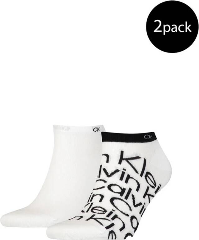 CK Calvin Klein Sneakersokken met labeldetail in een set van 2 paar