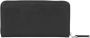 Calvin Klein Damesportemonnee Zwart Contrastdetails Ritsluiting Black Dames - Thumbnail 1