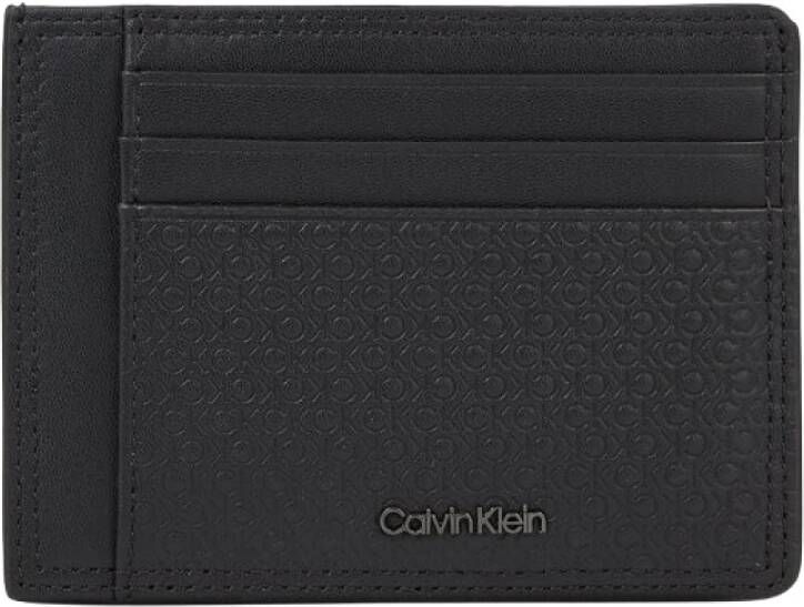 Calvin Klein Heren Portemonnee Zwart Contrast Details Black Heren