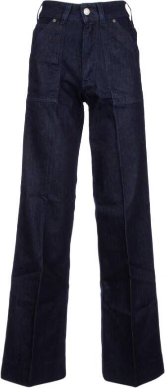 Calvin Klein Upgrade je denimcollectie met stijlvolle Straight Jeans Blue Dames