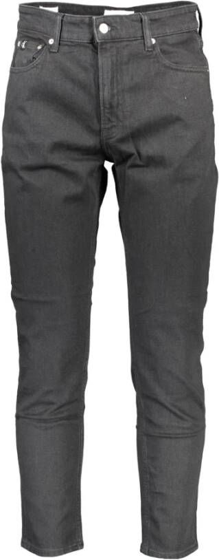 Calvin Klein Zwarte Heren Jeans met 5 Zakken Zwart Heren