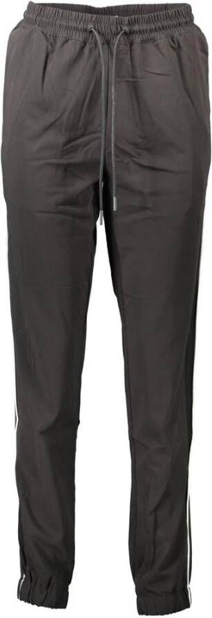 Calvin Klein Straight Trousers Zwart Dames