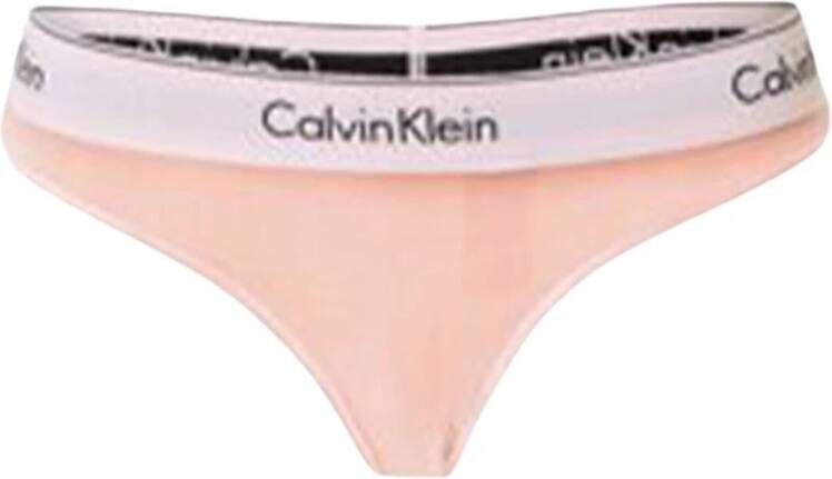 Calvin Klein String Lichtroze Qf7208E BJ0 Roze Dames