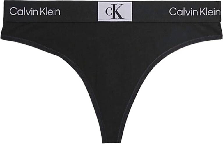Calvin Klein String Zwart Qf7222E UB1 Zwart Dames