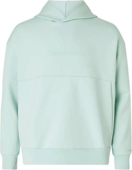 Calvin Klein Sweat- CK Comfort Debossed Logo Hoodie Blauw Heren