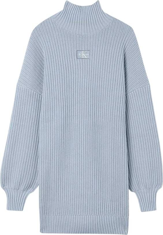 Calvin Klein sweater dress lichtblauw j20j220359 dar Blauw Dames