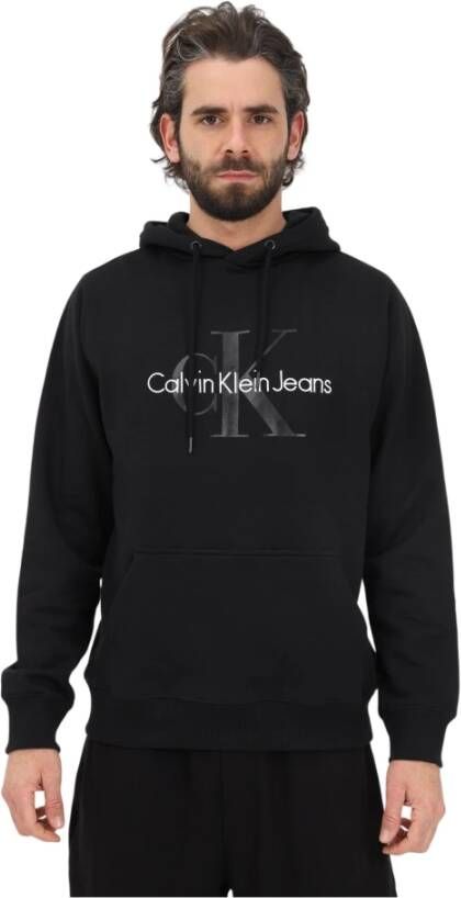 Calvin Klein Jeans Sweatshirt met borduurwerk en logo -print Zwart Heren