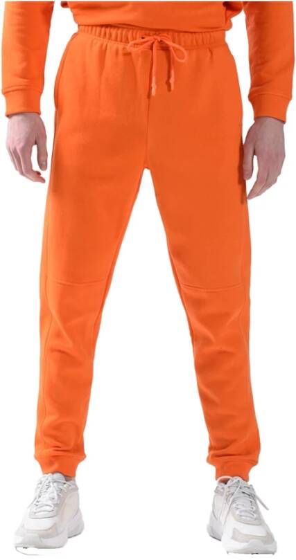 Calvin Klein Comfortabele Fleece Interieur Joggers Orange Heren