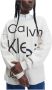Calvin Klein Gedurfde onderbroken logo sweatshirt Beige Dames - Thumbnail 2