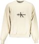 Calvin Klein Gestructureerde Beige Heren Sweatshirt Beige Heren - Thumbnail 5