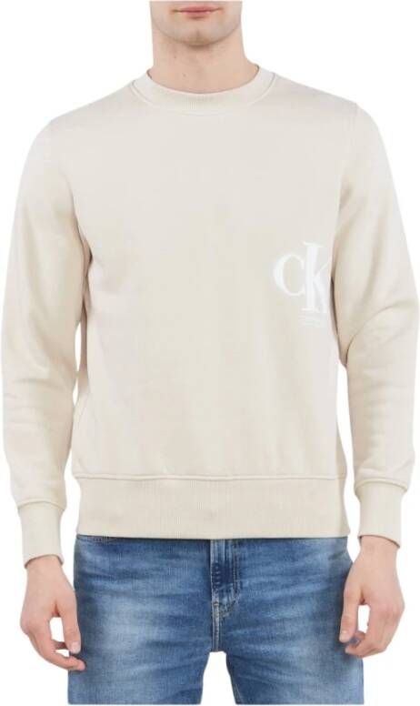Calvin Klein Jeans Sweatshirt Beige Heren