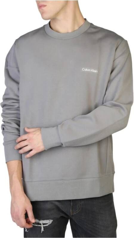 Calvin Klein Stijlvolle effen kleur Sweatshirt K10K109926 Gray Heren