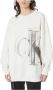 Calvin Klein Comfortabele Oversized Hoodless Sweatshirt Beige Dames - Thumbnail 1