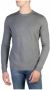 Calvin Klein Gemarmerd Grijze Katoenen Sweatshirt Gray - Thumbnail 1