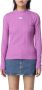 Calvin Klein Jeans Paarse Gebreide Kleding voor Vrouwen Purple Dames - Thumbnail 3