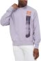 Calvin Klein Moderne Brushstroke Crew Neck Sweater Purple Heren - Thumbnail 3