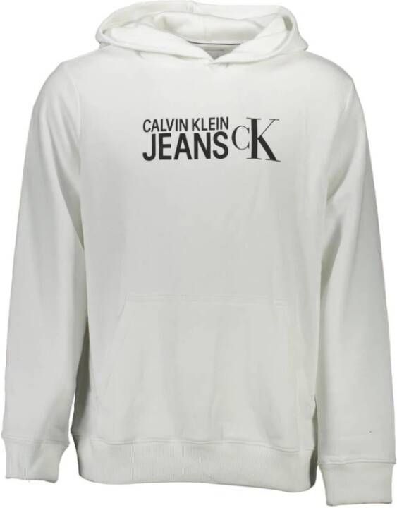 Calvin Klein Sweatshirt Without Zip Man White Wit Heren