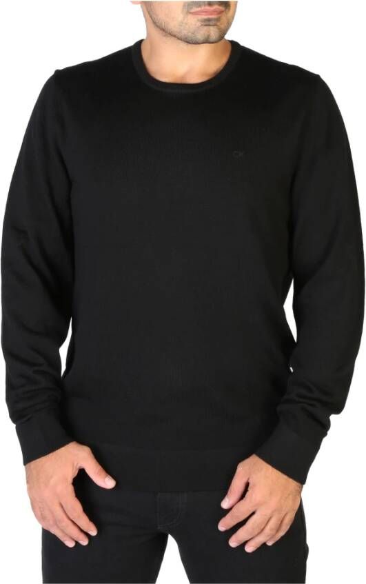 CALVIN KLEIN Heren Truien & Vesten Superior Wool Crew Neck Sweater Zwart - Foto 6