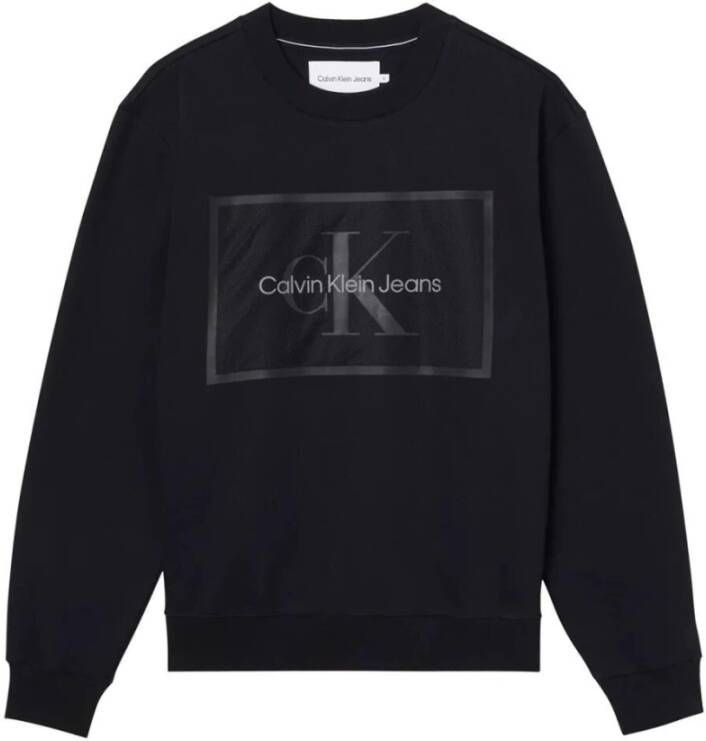 Calvin Klein Heren Logo Sweatshirt Black Heren