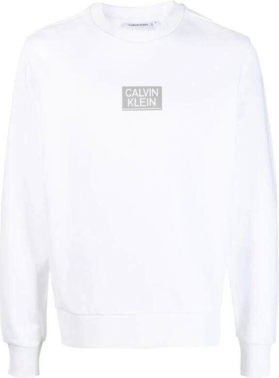 Calvin Klein Heren Organic Katoenen Sweatshirt White Heren