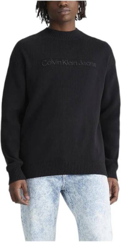 Calvin Klein Jeans Zwarte Sweaters voor Heren Black Heren