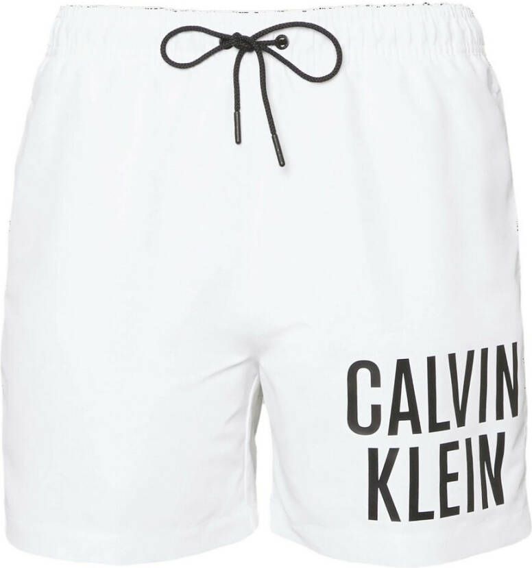 Calvin Klein Heren Zwemkleding van Gerecycled Polyester White Heren
