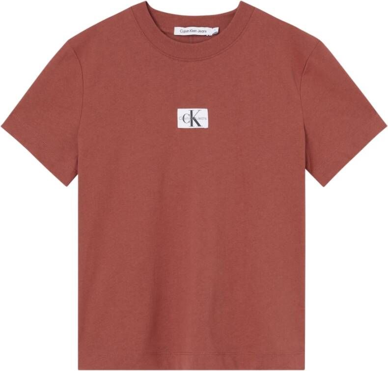 Calvin Klein Roest T-shirt Badge Seaming Tee