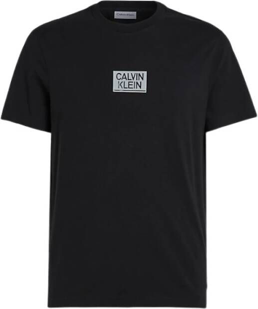 Calvin Klein T-shirt met glanzend stencillogo Black