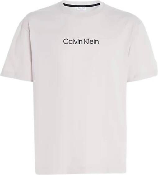 Calvin Klein T-Shirt- CK S S Hero Logo Comfort Beige Heren