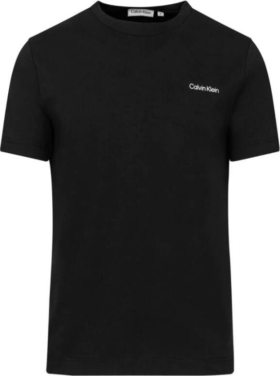 Calvin Klein T-shirt Micro Logo van dikke winterjersey met logoprint - Foto 3