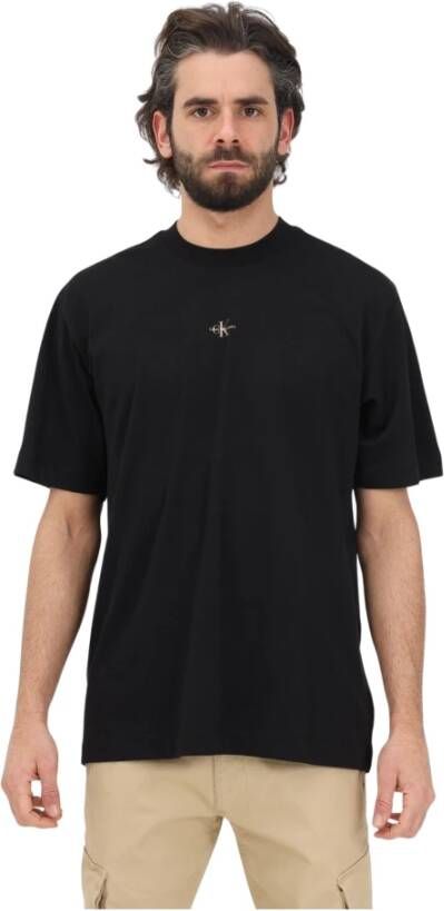 Calvin Klein T-shirts and Polos Black Zwart Heren