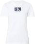 Calvin Klein Jeans Slim Fit T-shirt voor dames White Dames - Thumbnail 4