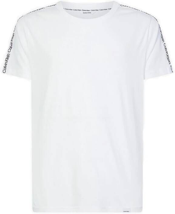 Calvin Klein Biologisch Katoenen Strand T-Shirt White Heren