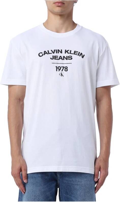 Calvin Klein T-Shirts Wit Heren