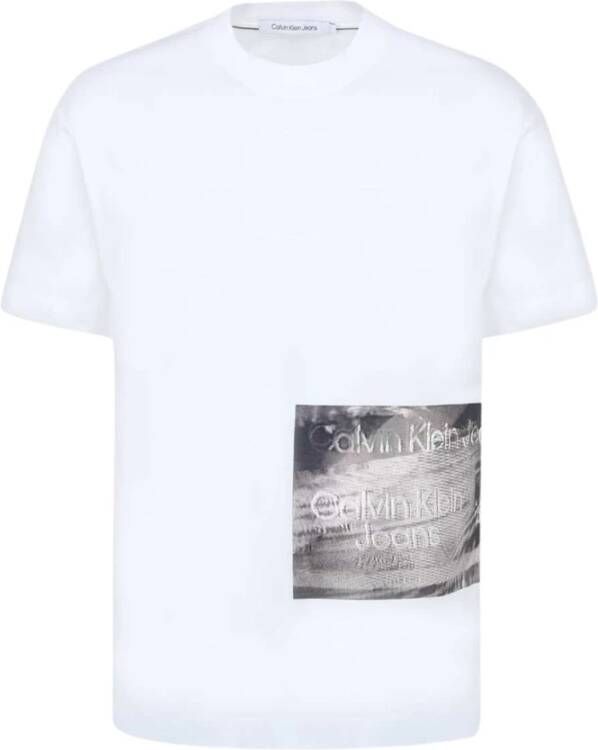 Calvin Klein Verhoog je casual garderobe met hoogwaardige T-shirts White Heren