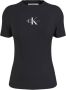 Calvin Klein Jeans Zwart T-shirt voor dames korte mouw herfst winter Black Dames - Thumbnail 9