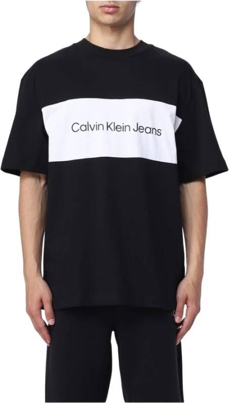 Calvin Klein Jeans Oversized T-shirt met labelprint model 'BLOCKING'