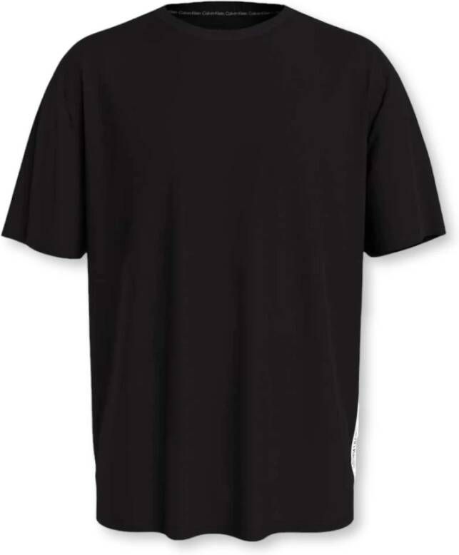 Calvin Klein Katoenen Shirt met Zijlogo Banden Black Heren