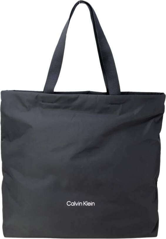 Calvin Klein Zwarte Sport Polo voor Heren Black Heren