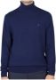 Calvin Klein Superior Wool Turtleneck Sweater Blue Heren - Thumbnail 1