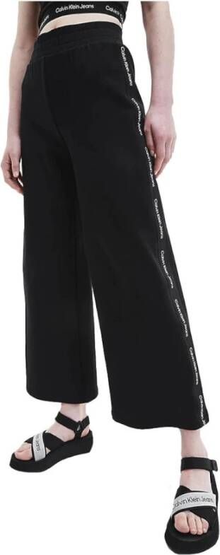 Calvin Klein Sweatpants LOGO TAPE WIDE LEG JOG PANTS met contrastrijk jeans logo-opschrift
