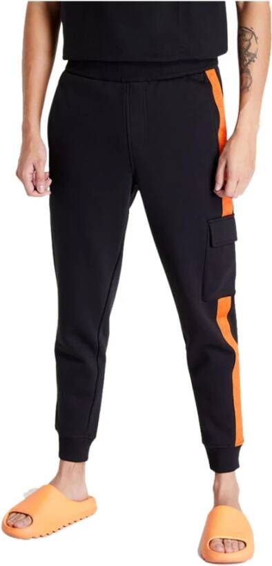 Calvin Klein Zachte Katoenen Spons Cargo Broek Black