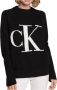 Calvin Klein Trui met ronde hals BLOWN UP CK HIGH NECK SWEATER met groot ck monogram in contrastkleur - Thumbnail 12