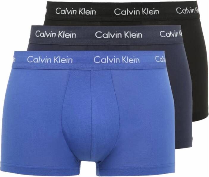 Calvin Klein Trunk 3 Pack Ondergoed Blauw Heren