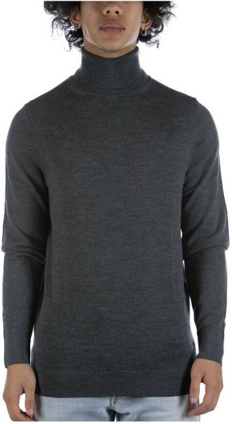 CALVIN KLEIN Heren Truien & Vesten Merino Turtle Neck Donkergrijs