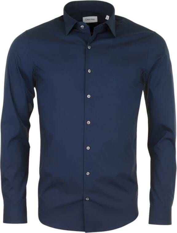 Calvin Klein Tweedelig shirt Blauw Heren