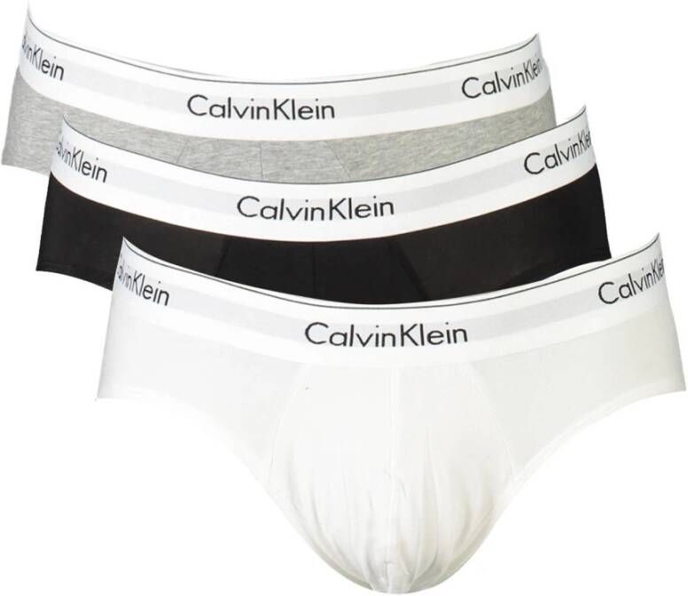 Calvin Klein Underwear Slip met logo in band in een set van 3 stuks model 'HIP'
