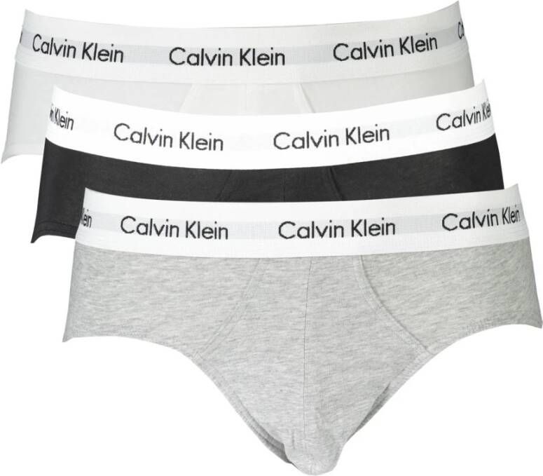 Calvin Klein Men slip Underwear 3 Hip Brief U2661G low waist pack new Grijs Heren