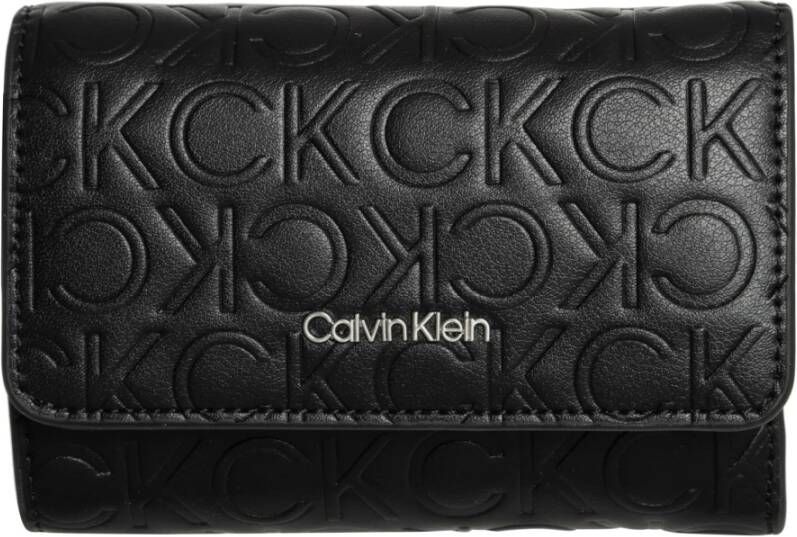 CK Calvin Klein Portemonnee met all-over logo model 'MUST'