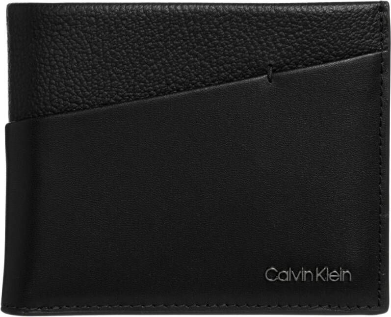 Calvin Klein Heren Portemonnee Zwart Rfid Blokkering Contrast Details Black Heren - Foto 5